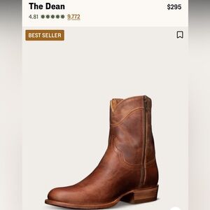 Tecovas The Dean Zip Tan Leather Boots